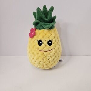 Fiesta Yellow Pineapple Tropical Fruit Stuffed Plush Soft Cuddle Toy C18101